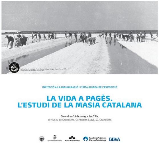 Cartell de l'exposició La vida a pagès Cartell de l'exposició La vida a pagès
