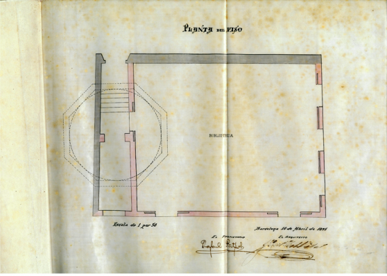 Planos de la casa Patxot (Arxiu municipal de Sant Feliu de Guíxols)